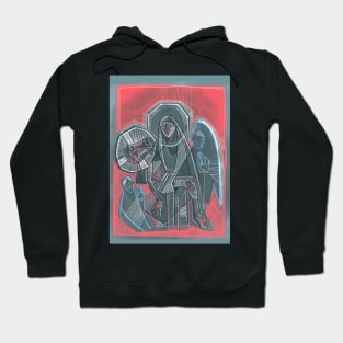 Virgin Mary carrying Jesus. Christ at his Passion Hoodie